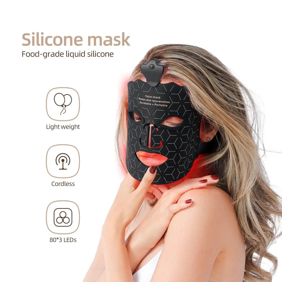 Masque led anti âge , cicatrices et imperfections